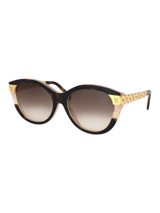 Louis Vuitton Accessories - Louis Vuitton Petit Spcon Cat Eye Brown Pink Gold Acetate Sunglasses Eyewear